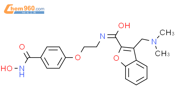 3-[(二甲基氨基)甲基]-N-[2-[4-[(羟基氨基)羰基]苯氧基]乙基]-2-苯并呋喃甲酰胺