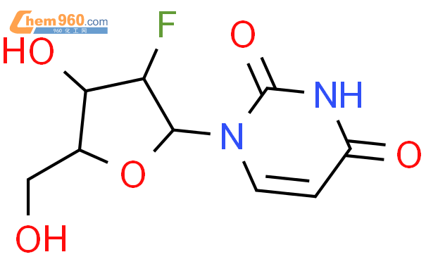 2'-氟-2'-脱氧尿苷结构式图片|784-71-4结构式图片
