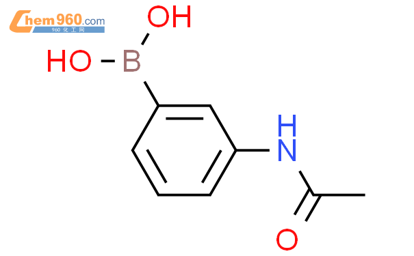 3-乙酰氨基苯硼酸结构式图片|78887-39-5结构式图片