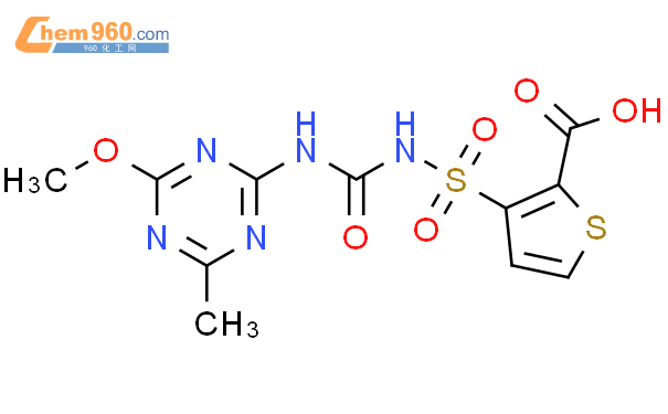 3-(4-甲氧基-6-甲基-1,3,5-三嗪-2-基氨基甲酰氨基磺酰基)噻吩-2-甲酸甲酯