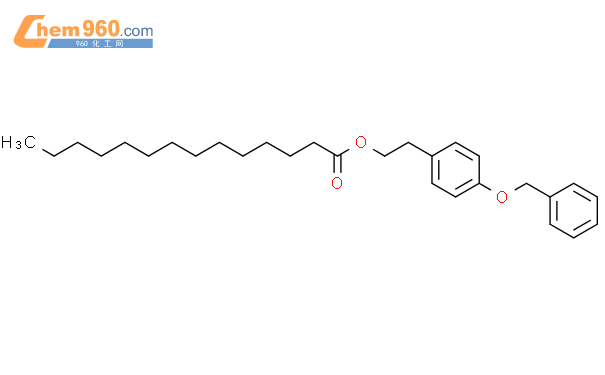 2-(4-phenylmethoxyphenyl)ethyl tetradecanoate