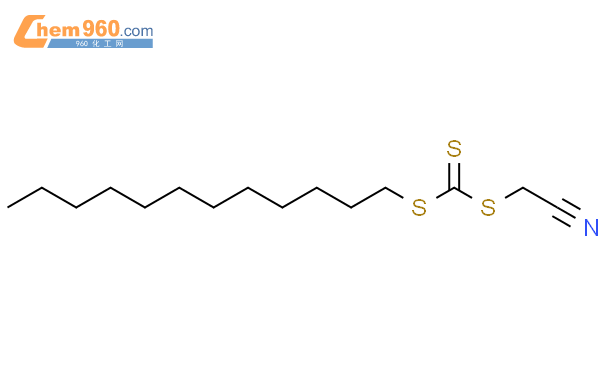 氰基甲基 十二烷基 三硫代碳酸酯结构式图片|796045-97-1结构式图片
