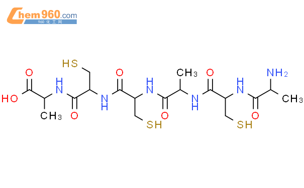 (2S)-2-[[(2R)-2-[[(2R)-2-[[(2S)-2-[[(2R)-2-[[(2S)-2-aminopropanoyl]amino]-3-sulfanylpropanoyl]amino]propanoyl]amino]-3-sulfanylpropanoyl]amino]-3-sulfanylpropanoyl]amino]propanoic acid