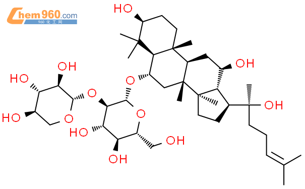 b-D-Glucopyranoside, (3b,6a,12b)-3,12,20-trihydroxydammar-24-en-6-yl 2-O-b-D-xylopyranosyl-