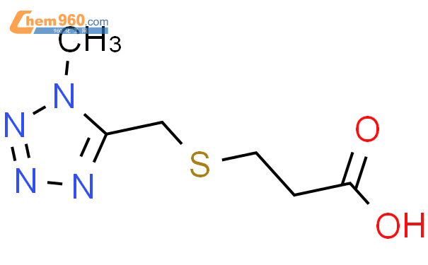 80472-94-2,Propanoic acid, 3-[[(1-methyl-1H-tetrazol-5-yl)methyl]thio ...