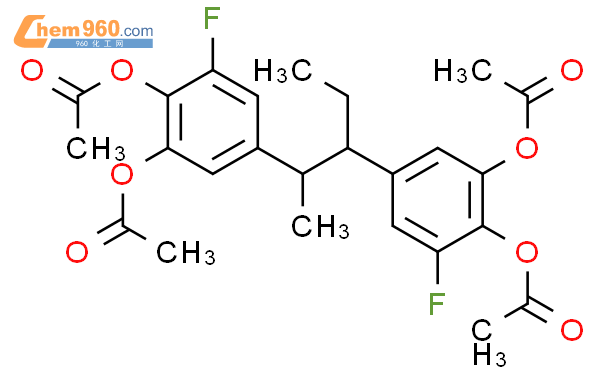 1,2-Benzenediol,4,4'-(1-ethyl-2-methyl-1,2-ethanediyl)bis[6-fluoro-, tetraacetate, (R*,S*)-(9CI)