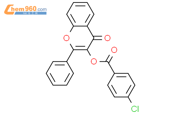 3-(4-氯苯甲酰氧基)黄酮结构式图片|808784-15-8结构式图片