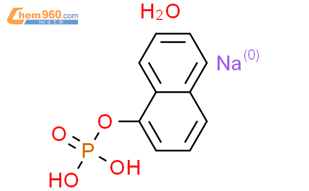 1-磷酸萘基酯单钠盐单水合物结构式图片|81012-89-7结构式图片