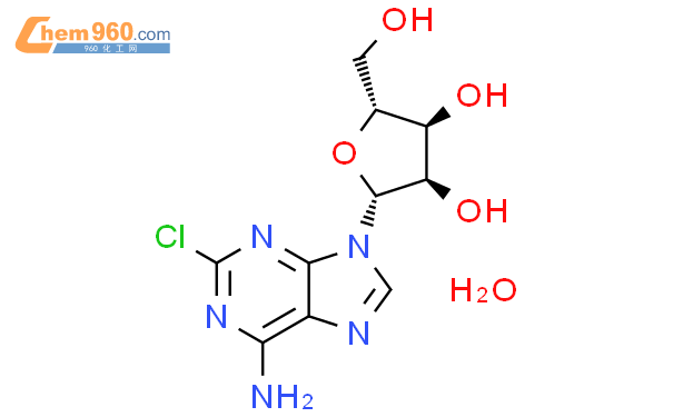 2-氯腺苷半水合物结构式图片|81012-94-4结构式图片