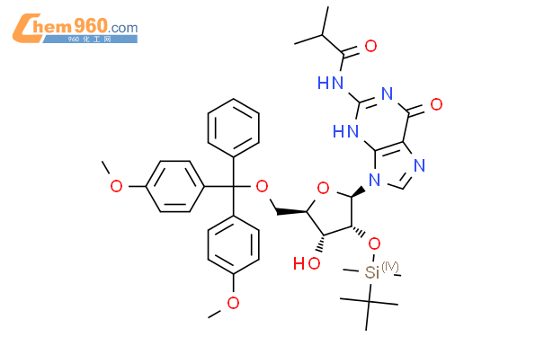 N-(9-((2r,3r,4r,5r)-5-((双(4-甲氧基苯基)(苯基)甲氧基)甲基)-3-((叔丁基二甲基甲硅烷基)氧基)-4-羟基四氢呋喃-2-基)-6-氧代-6,9-二氢-1H-嘌呤-2-基)异丁酰胺