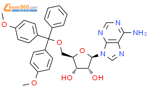 5-O-[双(4-甲氧基苯基)苯基甲基]-腺苷酸