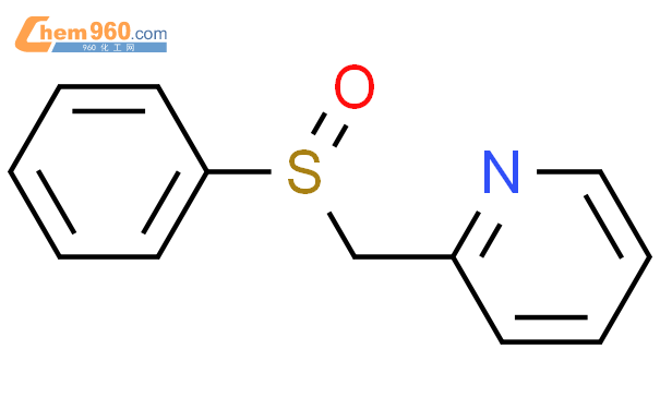 81850-98-8,Pyridine, 2-[(phenylsulfinyl)methyl]-化学式、结构式、分子式、mol – 960化工网