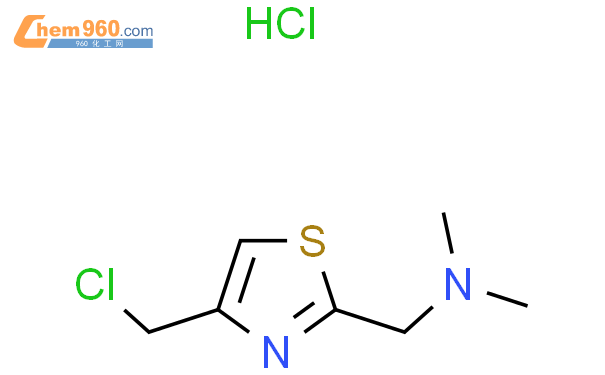 2-Dimethyl amino methyl-4-chloro methyl thiazole HCl