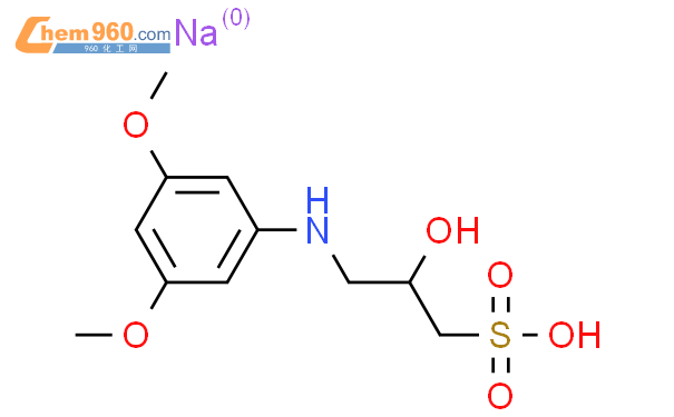 N-(2-羟基-3-磺丙基)-3,5-二甲氧基苯胺钠盐结构式图片|82692-88-4结构式图片