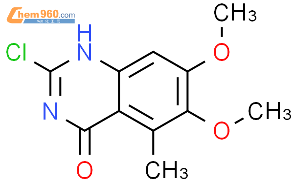 2-氯-6,7-二甲氧基-5-甲基喹唑啉-4-酮