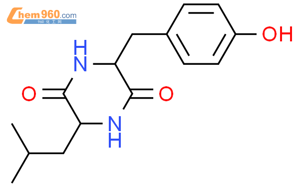 3-（4-羟基苄基）-6-异丁基-2,5-哌嗪二酮结构式图片|82863-65-8结构式图片