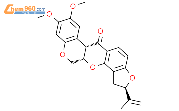 鱼藤酮,Rotenone结构式图片|83-79-4结构式图片