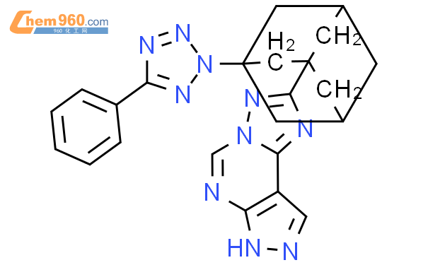 832119 09 2 2 3 5 Phenyl Tetrazol 2 Yl Adamantan 1 Yl 7H Pyrazolo 4 3 E 1 2 4 Tria Zolo 1