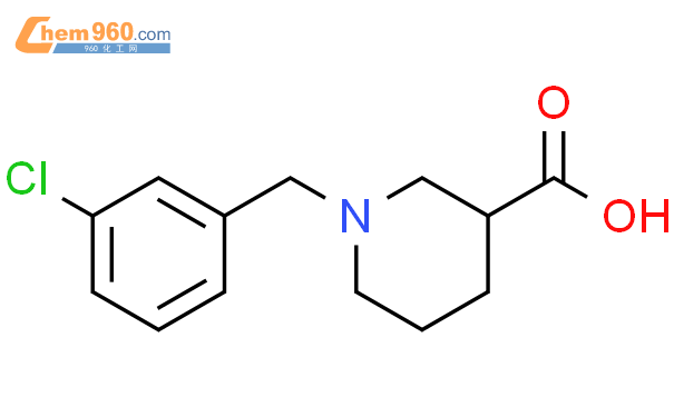 1-[(3-氯苯基)甲基]-3-哌啶甲酸