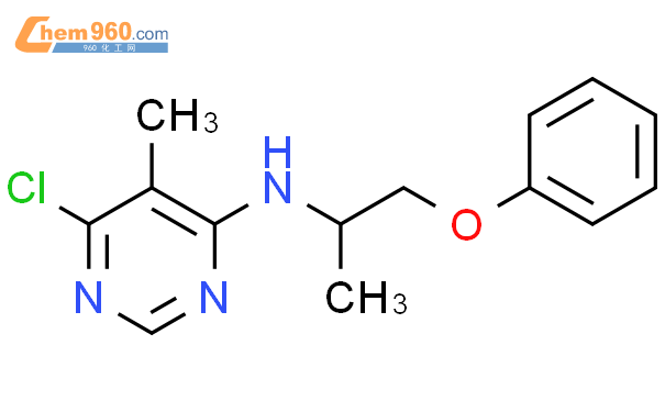 83955 05 9 4 Pyrimidinamine 6 chloro 5 methyl N 1 methyl 2 phenoxyethyl CAS号 83955 05 9 4