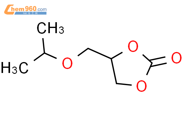 1,3-二氧杂环戊烷-2-酮，4-[（1-甲基乙氧基）甲基]-结构式