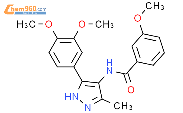 842140 92 5 Benzamide N 5 3 4 Dimethoxyphenyl 3 Methyl 1H Pyrazol 4