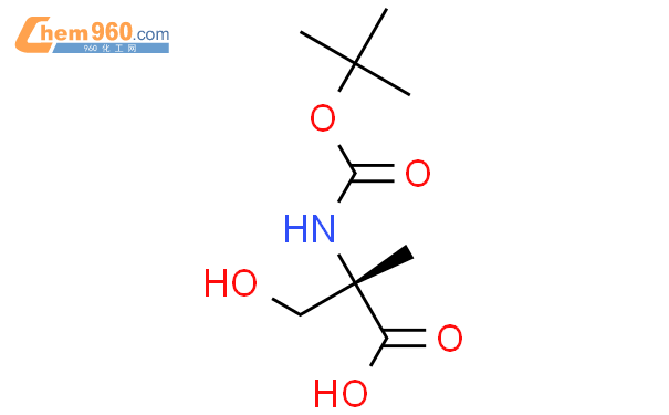 N-叔丁氧羰基-alpha-甲基-L-丝氨酸结构式图片|84311-19-3结构式图片