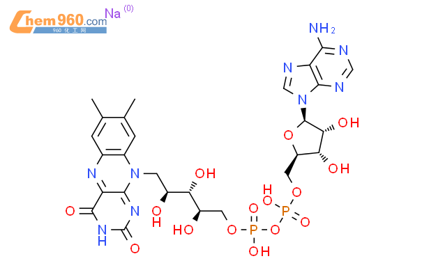 黄素腺嘌呤二核甘酸钠水合物结构式图片|84366-81-4结构式图片