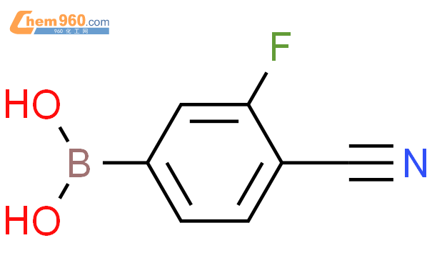 4-氰基-3-氟苯硼酸结构式图片|843663-18-3结构式图片