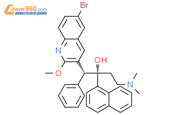 6-溴-alpha-[2-(二甲基氨基)乙基]-2-甲氧基-alpha-1-萘基-beta-苯基-3-喹啉乙醇