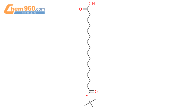 十六烷二酸单叔丁酯结构式图片|843666-27-3结构式图片