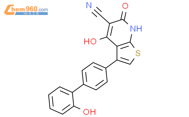 4-羟基-3-(2'-羟基-1,1'-联苯-4-基)-6-氧代-6,7-二氢噻吩并[2,3-b]吡啶-5-甲腈