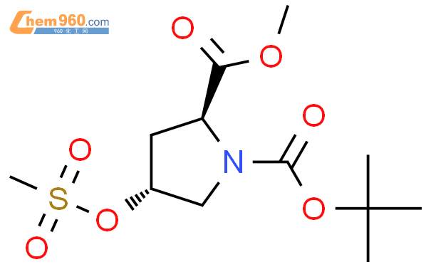 (2S,4R)-Boc-γ-甲磺酰基氧甲基脯氨酸甲酯