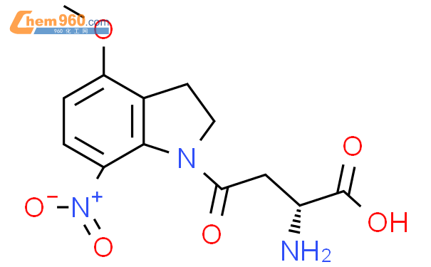 (αR)-α-Amino-2,3-dihydro-4-methoxy-7-nitro-γ-oxo-1H-Indole-1-butanoic Acid结构式图片|845555-94-4结构式图片
