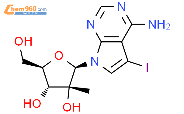 5-碘-7-(2-c-甲基-beta-d-呋核亚硝脲)-7h-吡咯并[2,3-d]嘧啶-4-胺