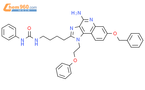 847575 02 4 Urea N 4 4 Amino 1 2 Phenoxyethyl 7 Phenylmethoxy 1H Imidazo 4 5 C Quinolin 2