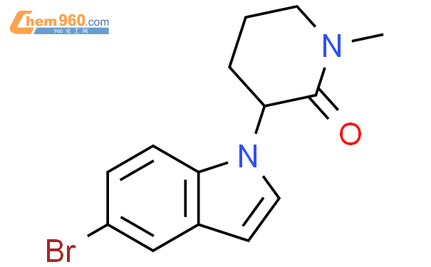 848236 54 4 2 Piperidinone 3 5 bromo 1H indol 1 yl 1 methyl 化学式结构式分子式mol 960化工网