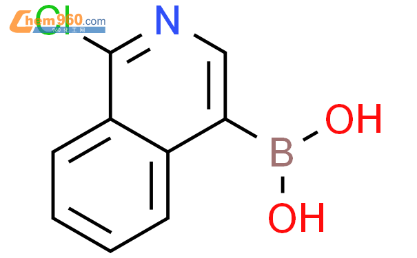 (1-氯-4-异喹啉)-硼酸结构式图片|848841-48-5结构式图片