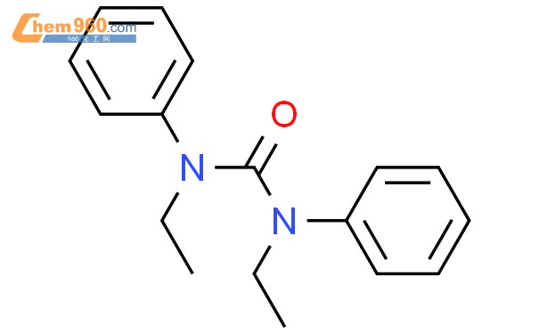 1,3-二乙基-1,3-二苯脲结构式