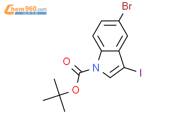 1-叔丁氧羰基-5-溴-3-碘吲哚