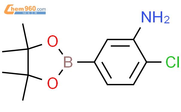 3-氨基-4-氯苯硼酸频那醇酯结构式图片|850567-56-5结构式图片
