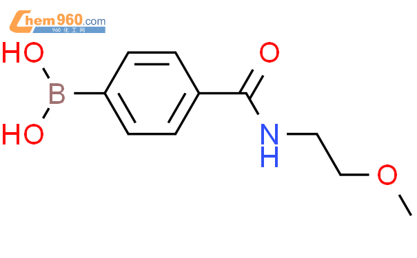 4-(2-甲氧基乙基氨甲酰基)苯硼酸结构式图片|850589-34-3结构式图片