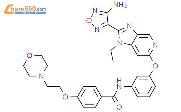 *N-[3-[[2-(4-氨基呋咱-3-基)-1-乙基-1H-咪唑并[4,5-C]吡啶-6-基]氧]苯基]-4-[[2-(4-吗啉基)乙基]氧]苯甲酰胺