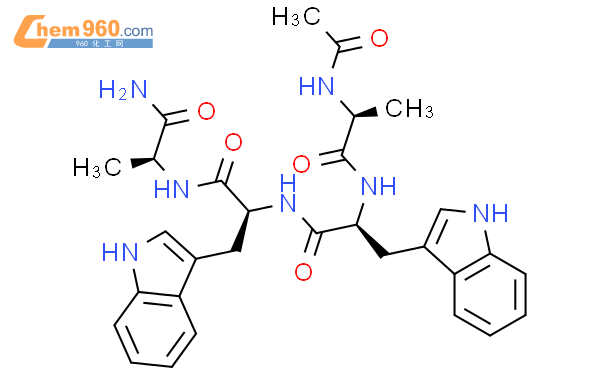 (2S)-2-[[(2S)-2-acetamidopropanoyl]amino]-N-[(2S)-1-[[(2S)-1-amino-1-oxopropan-2-yl]amino]-3-(1H-indol-3-yl)-1-oxopropan-2-yl]-3-(1H-indol-3-yl)propanamide