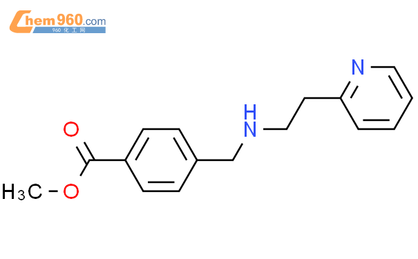 851365-08-7,methyl 4-[(2-pyridin-2-ylethylamino)methyl]benzoate化学式、结构式 ...