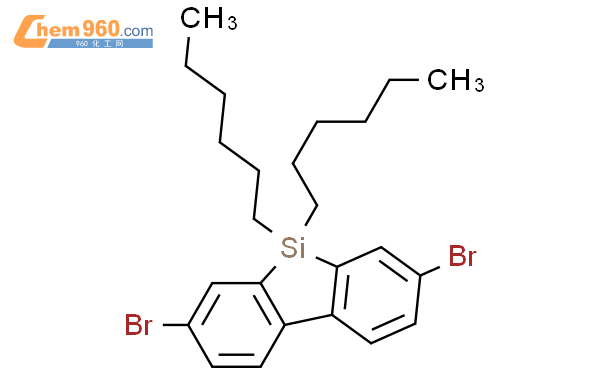 852138 90 0 2 7 二溴 9 9 二己基 9H 9 二苯并硅杂环戊二烯CAS号 852138 90 0 2 7 二溴 9 9