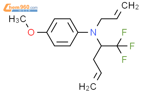 852945 11 0 Benzenamine 4 methoxy N 2 propenyl N 1 trifluoromethyl 3 butenyl 化学式结构式分子式