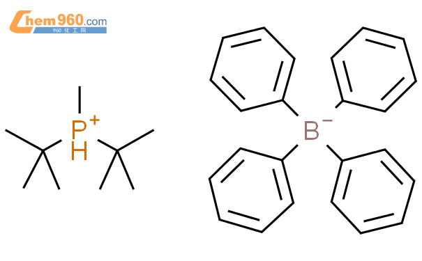 四苯基硼化二叔丁基甲基膦结构式图片|853073-44-6结构式图片