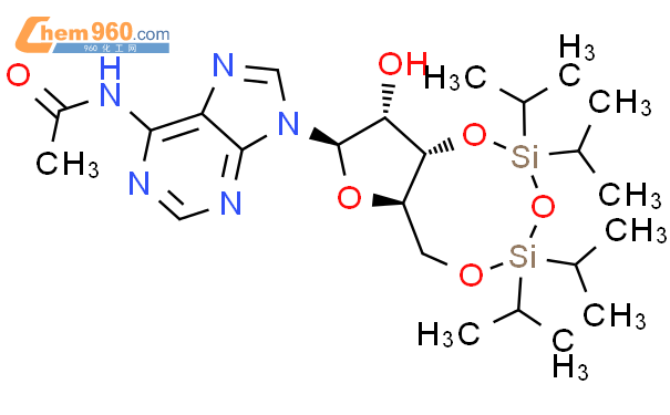 Cytidine,N-acetyl-3',5'-O-[1,1,3,3-tetrakis(1-methylethyl)-1,3-disiloxanediyl]-