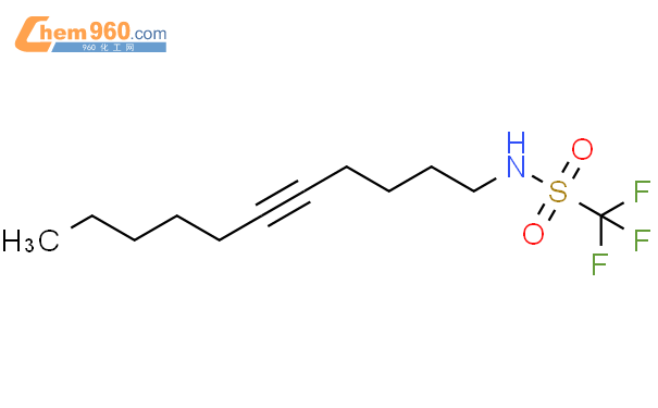 856120 83 7 Methanesulfonamide 1 1 1 trifluoro N 5 undecynyl 化学式结构式分子式mol 960化工网